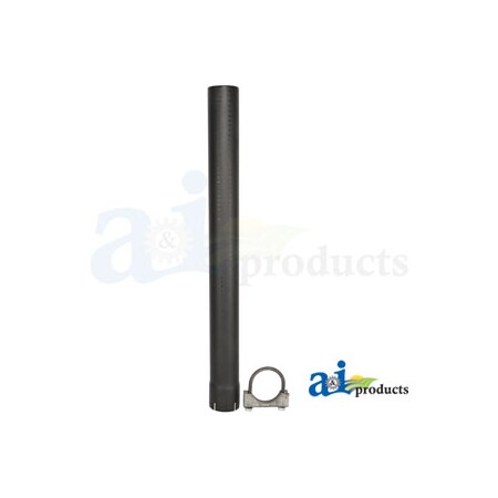 A & I Products Straight Pipe 3.9" x3.8" x24.9" A-S214X24
